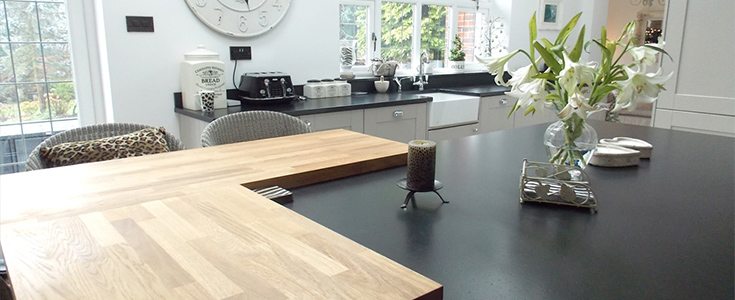 traditional and modern textures used in Victorian property kitchens