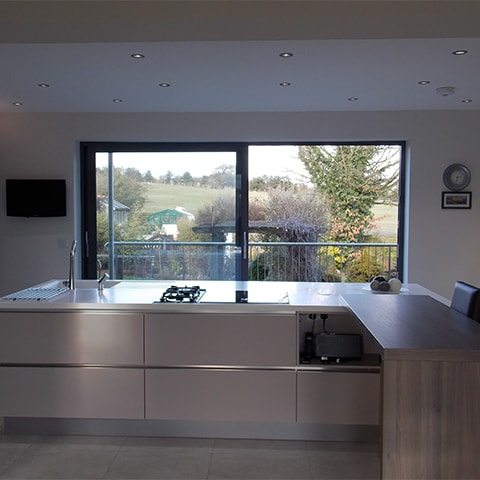 Addingham Kitchen overlooks Yorkshire Dales