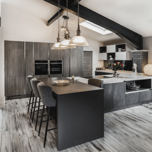 An Open Plan Barn Conversion In Shades Of Grey