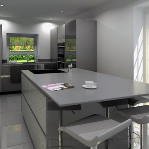 grey modern kitchen