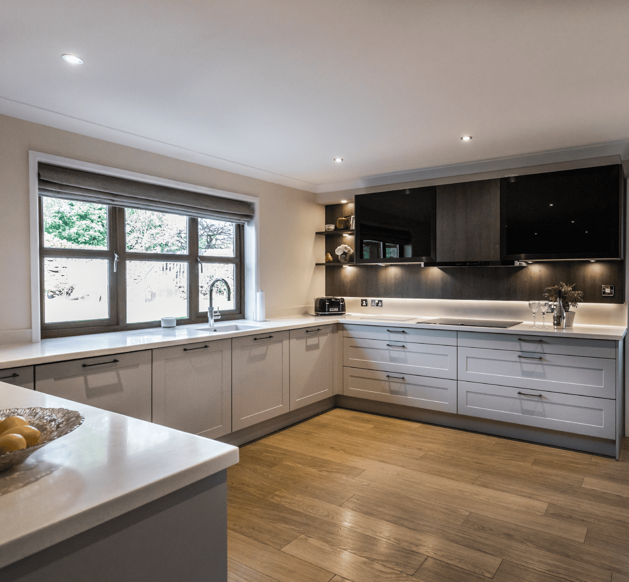 classic kitchen with modern accents