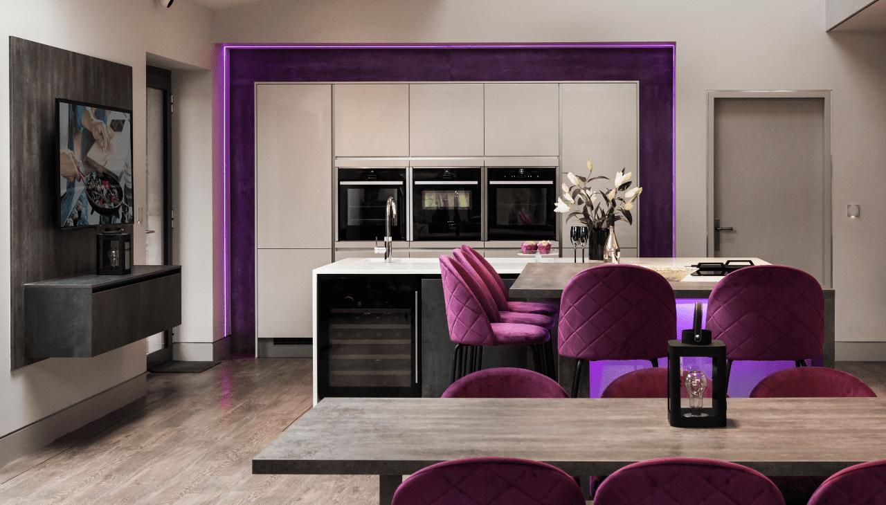 A contemporary kitchen for a Georgian family home
