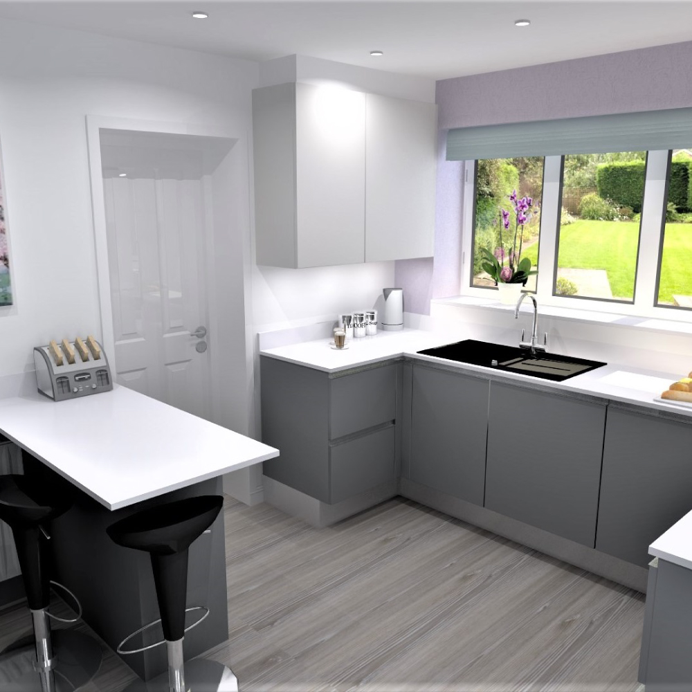 A second Kitchen Design Centre kitchen in the same house, 30 years later!