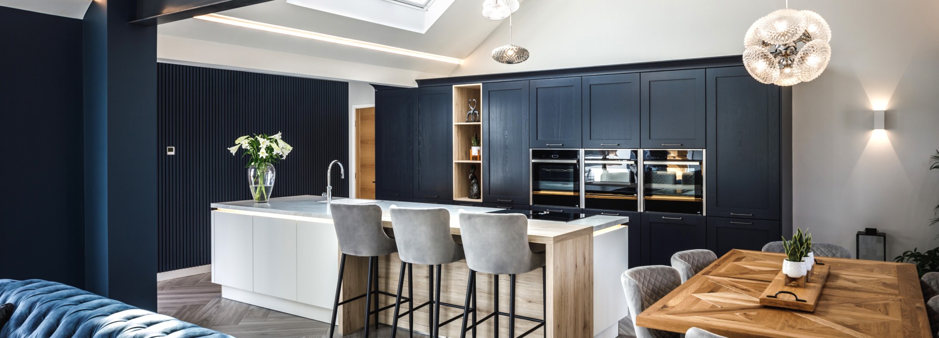 blue kitchen design