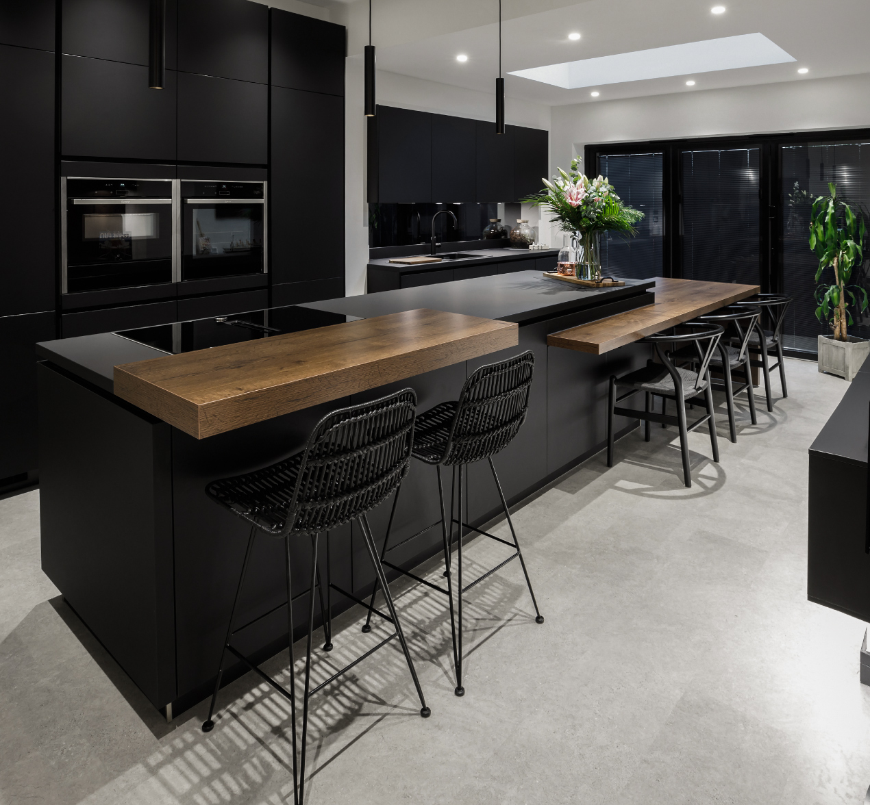A Matt Black Kitchen